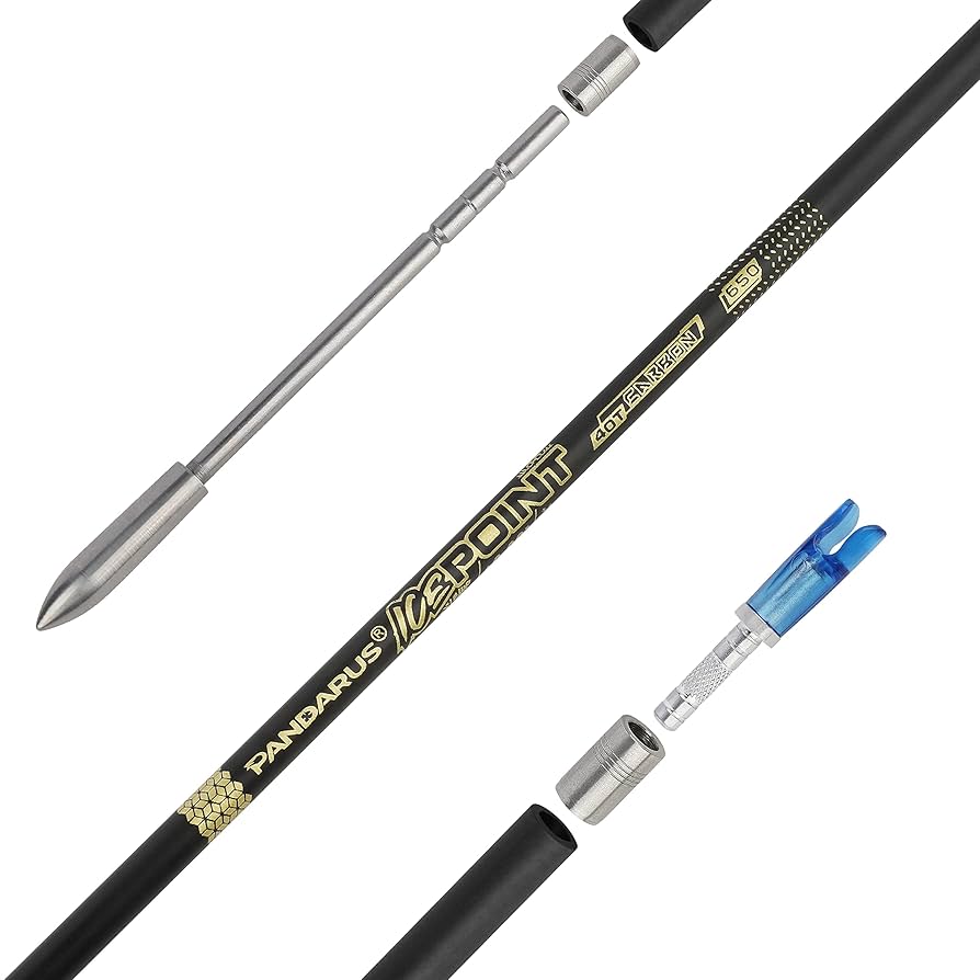 Βέλη ICEPOINT Gold 3.2mm/0,125" ID Full Carbon - 12 τεμάχια (Recurve, Compound,Barebow, 3D)